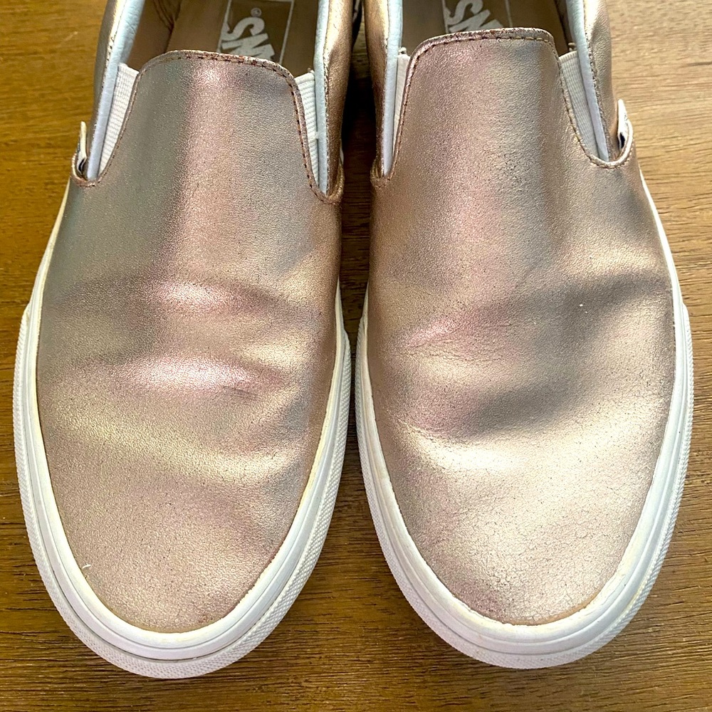 ROSE GOLD WOMENS VANS 8.5